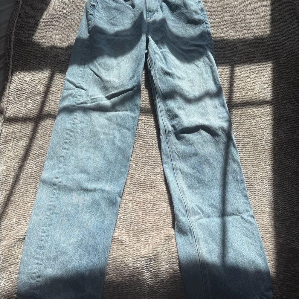 American Eagle Outfitters Women's Light Blue High Rise Jeans